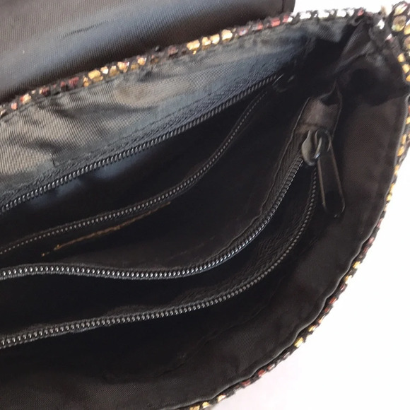 Leopard print purse with divided sections inside - Picture 5 of 6